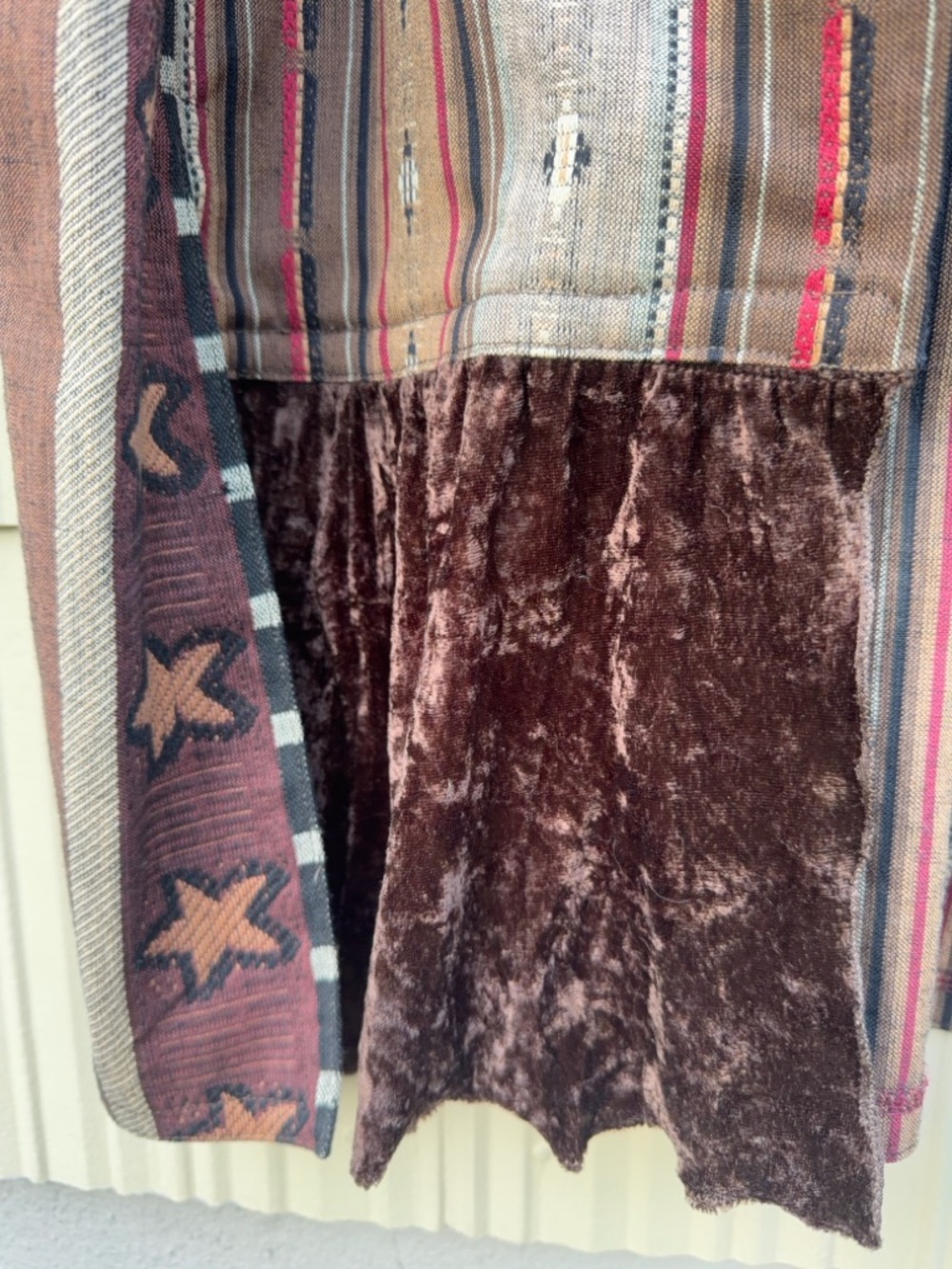 Vintage Handmade Southwestern Textile Jacket - Picture 7 of 7